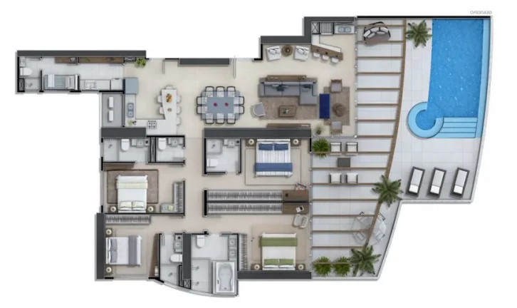 Imagem Apartamento 4 Dormitórios para venda em Balneário Camboriú - SC