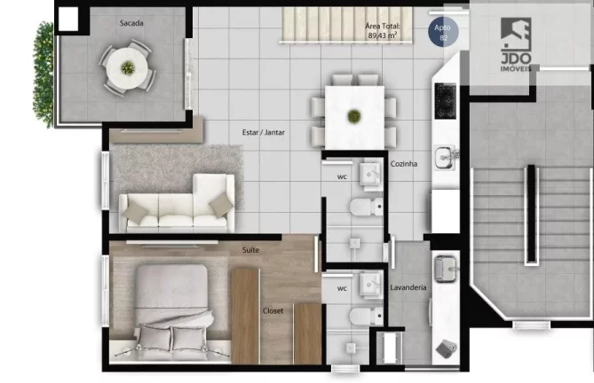 Imagem Cobertura Duplex a Venda no bairro Boa Vista - Curitiba, PR