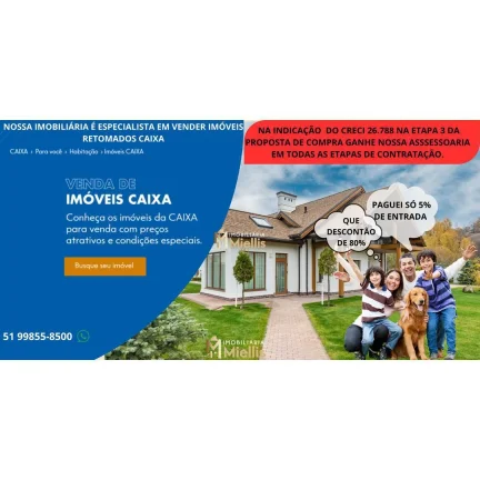 Imagem Retomados CAIXA com 3 Dormitorio(s) localizado(a) no bairro Parque da Matriz em CACHOEIRINHA / Rio Grande do Sul Ref.:57580812