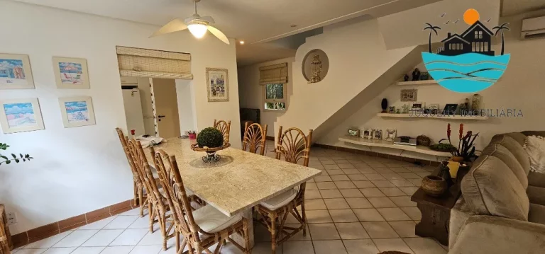 Imagem Casa a Vendas - Condomínio 4 suítes, 3 vagas, serviço de praia, piscina coletiva, sauna, jogos - 240m² de área construída | Juquehy Imobiliária.