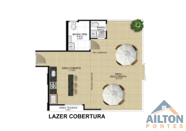 Imagem Apartamentos com 1 Quarto no Residencial Ana Mel - Praia do Morro - Guarapari/ES