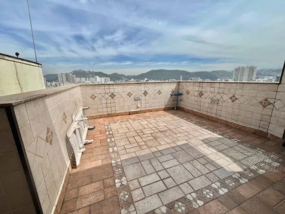 Imagem ️ Belíssima Cobertura Duplex à Venda – Gonzaga, Santos/SP