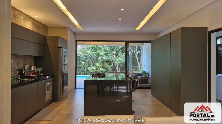 Imagem Casa a venda no condomínio Quintas do Sol em Nova Lima. Casa de 1 pavimento. Casa com 3 suítes, casa de alto luxo. Casa nova a venda no Quintas do Sol
