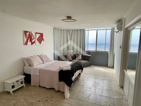 Imagem Alugo apartamento na av Atlantica vista mar com garagem