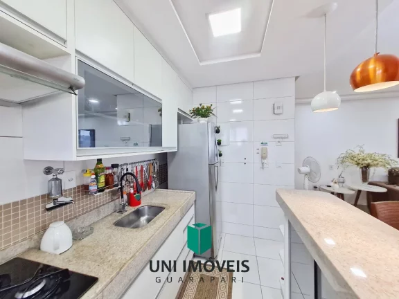 Imagem Lindo apartamento 2 quartos com varanda gourmet, piscina e vista mar a venda na Praia do Morro