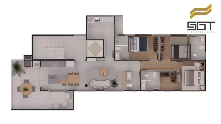 Imagem Lançamento com vista panorâmica do mar em Balneário Piçarras - Apartamentos com 3 Suítes no bairro Itacolomi em Piçarras/SC a venda com Adriano Carpes Imóveis