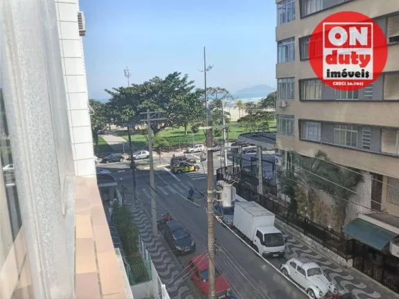 Imagem Apartamento com 2 quartos, 110 m² - venda por R$ 780.000 ou aluguel por R$ 6.071/mês - Gonzaga - Santos/SP