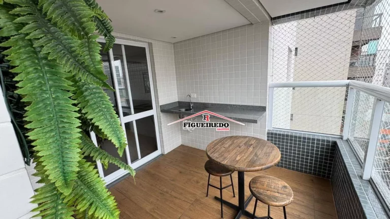 Imagem Apartamento com 1 dormitório à venda, 46 m² por R$ 385.000 - Vila Guilhermina - Praia Grande/SP