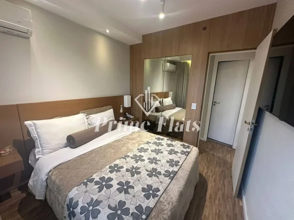 Imagem Flat disponível para locação no The World Executive Flat na Vila Olímpia, com 34m², 1 dormitório e 1 vaga de garagem