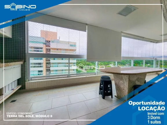 Imagem Apartamento Locação Temporada na Riviera, com 3 dormitórios 1 suíte 2 vagas, atende até 8 pessoas.