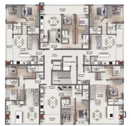 Imagem Bombas Home Club - Apartamento à venda no bairro Bombas - Bombinhas/SC
