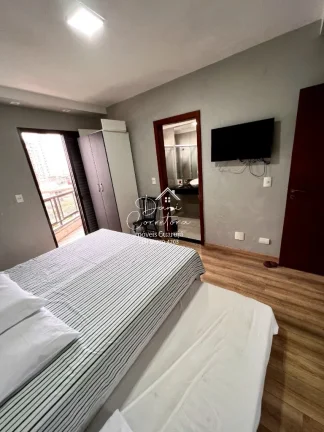 Imagem Apartamento com vista para o Tombo e vista para Astúrias com 3 suítes e 2 vagas no Tombo, Guarujá-SP: 214m² de puro requinte!