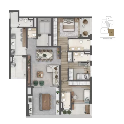 Imagem Apartamento em Brooklin Paulista - São Paulo SP
