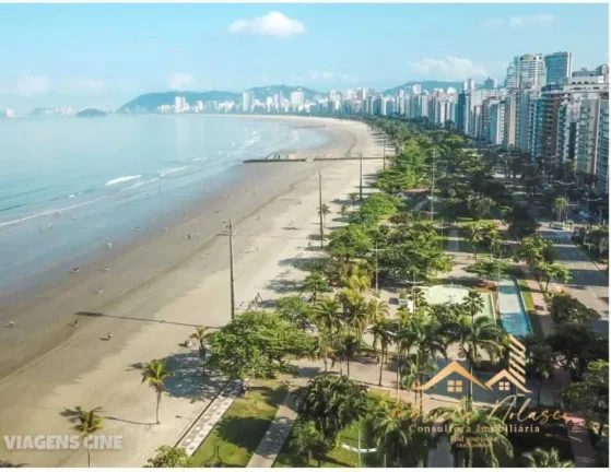 Imagem Seu novo lar está aqui! Kit Mobiliada de Frente para o Mar no José Menino, Santos - R$ 2.550