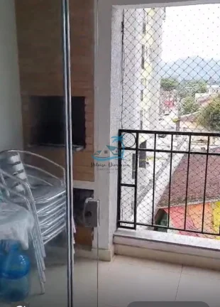 Imagem Apartamento a venda com 2 dormitórios e varanda gourmet no centro de Ubatuba.