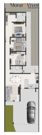 Imagem Casa para Venda em São José dos Pinhais, Aguas Belas, 3 dormitórios, 1 suíte, 2 banheiros, 2 vagas