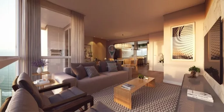 Os apartamentos do Riomaggiore contemplam ambientes que valorizam o conforto e a funcionalidade em c...