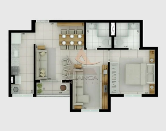 Imagem Apartamento - Ribeirão Preto - Ribeirânia