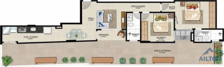 Imagem Lançamento Edifício Rituaali com 2 e 3 Quartos na Praia do Morro - Guarapari/ES