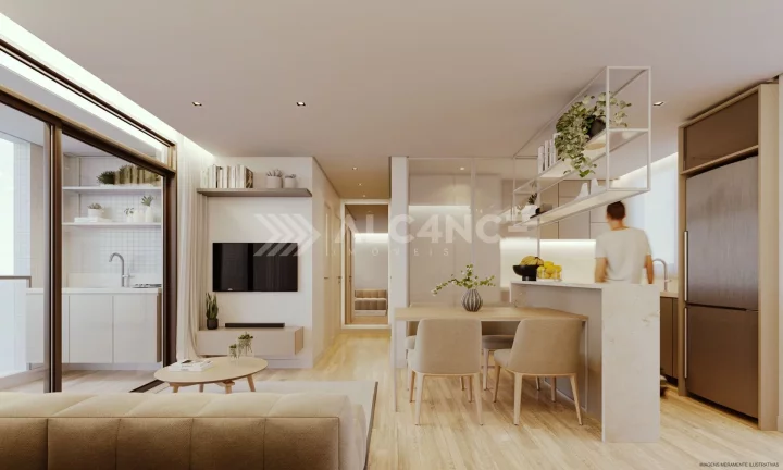 Imagem Apto - 2 Quartos - 1 Suíte - 59,53 m² - Ponta de Matos, Cabedelo/PB