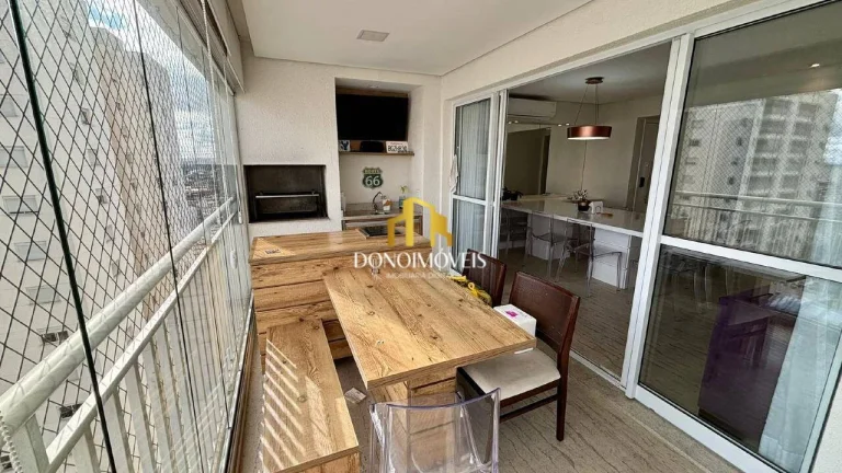Imagem Apto venda 3 dorm vista piscina andar alto, 123m Cond Domo Life Centro SBC