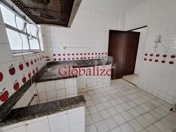 Imagem Apartamento à venda com 108m², 3 quartos, 3 banheiros, sala ampla, quadra da praia, garagem por R$495.000,00 no Boqueirão em Santos