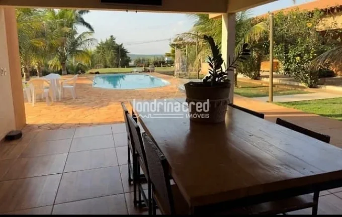 Imagem Chácara em Alvorada do Sul – 5 Suítes, Piscina, Churrasqueira e Área Verde | 450m² Construídos em Terreno de 1.200m² | Venda com Porteira Fechada!
