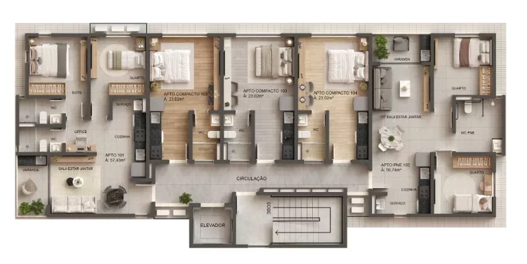 Imagem Apartamento Duplex à venda, 102 m² por R$ 795.000,00 - Intermares - Cabedelo/PB