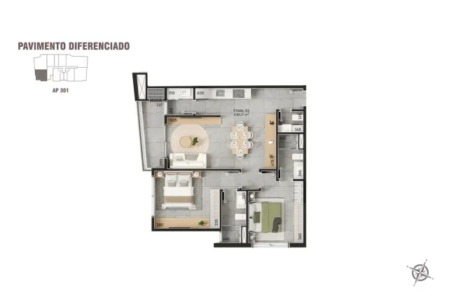 Imagem Apartamento 2 Dormitórios para venda em Florianópolis - SC
