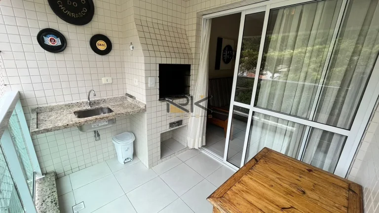 Imagem APARTAMENTO PRAIA GRANDE com 2 dormitórios,1 suíte,1 vaga de garagem,varanda gourmet com churrasqueira