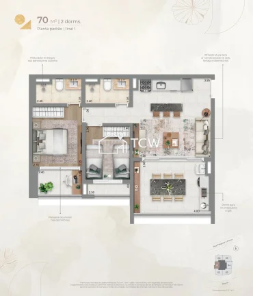 Imagem Apartamento à venda no bairro Brooklin - São Paulo/SP, Zona Sul