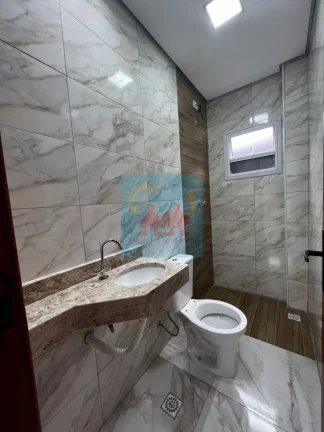 Imagem Casa de Condomínio com 2 dorms, Maracanã, Praia Grande - R$ 242 mil, Cod: 1994