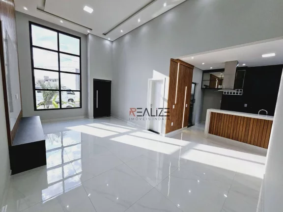 Imagem Casa moderna com piscina e 3 suítes à venda, 140 m² por R$ 1.280.000 - Condomínio Jardim Brescia - Indaiatuba/SP