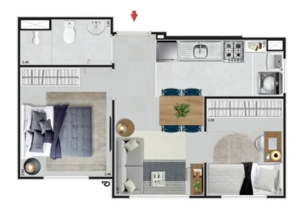 Imagem APARTAMENTO RESIDENCIAL em São Paulo - SP, Jardim São Roberto