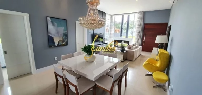 Imagem Casa térrea em condomínio fechado mobiliada e decorada 160m2
