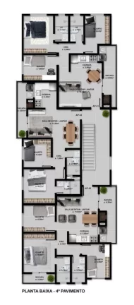 Imagem Apartamento com Terraço para Venda em São José dos Pinhais, Afonso Pena, 3 dormitórios, 1 suíte, 2 banheiros, 1 vaga