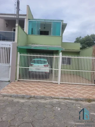 Imagem Sobrado com piscina, área gourmet, 03 quartos com suíte, 70 metros do Mar em Matinhos PR