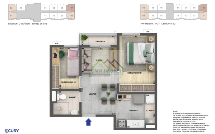 Imagem Nova Olaria - Apartamento 2 quartos, Olaria