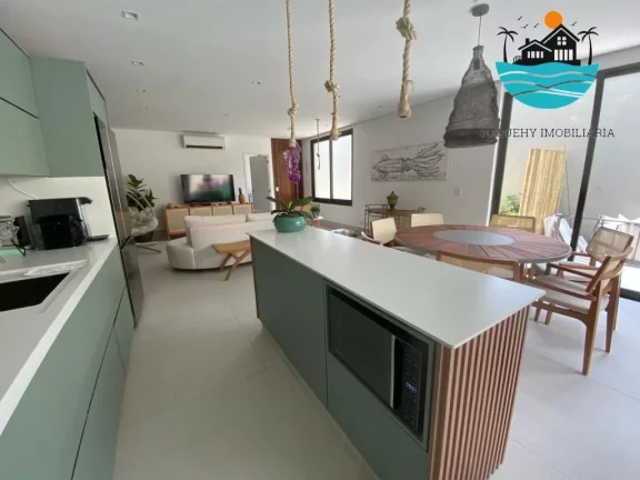 Imagem Casa em condomínio para venda em Juquehy, Aluguel de tempoarda, com 5 suítes, 395m² de área, 300m da praia, max 12 pessoas | Juquehy Imobiliária