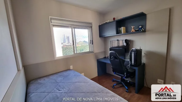 Imagem Apartamento de 3 Quartos a venda no Vila da Serra, andar alto, com Vista Definitivada. Lazer completo, Sinta se num Resort