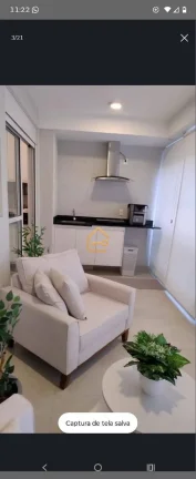 Imagem Apartamento Studio mobiliado, 1 quarto,1 vaga,Edifício Moriah, SJC