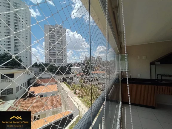Imagem Apartamento à venda 86 m2, 2 dormitórios sendo 1 suíte, 2 vagas, churrasqueira na varanda, lavabo. Edifício com Lazer e Portaria 24 hs