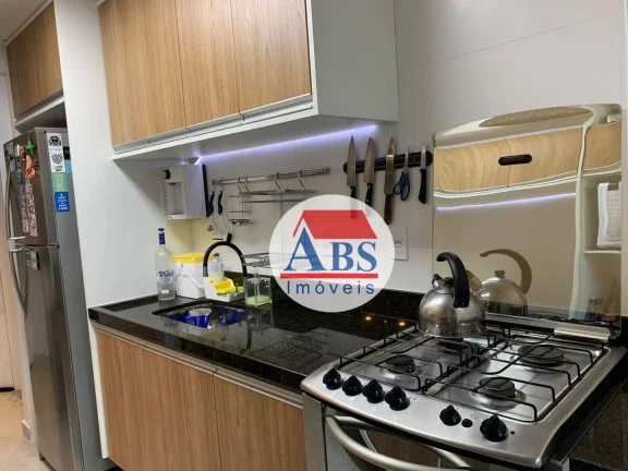 Imagem Apartamento Porteira Fechada com 1 dorm à venda, 42 m² por R$ 383.000 - Marapé - Santos/SP a três quadras da praia