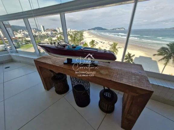 Imagem Apartamento frente mar reformado com varanda gourmet e lazer, Enseada.