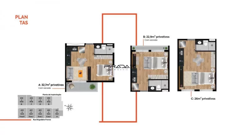 Imagem Apartamento com 1 Dormitorio(s) localizado(a) no bairro Centro em Curitiba / PARANA Ref.:20