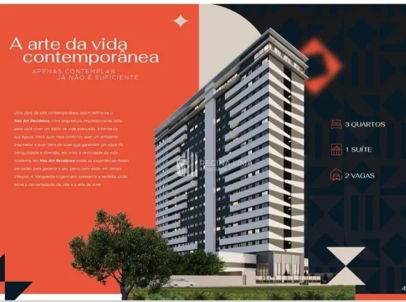 Imagem Apartamento com 3 dormitórios à venda, 71.46m² por R$ 428.030,51 - Ininga - Teresina/PI