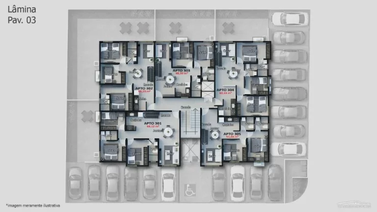 Imagem Apartamento com 3 dormitórios à venda, 62 m² por R$ 398.000,00 - Bessa - João Pessoa/PB