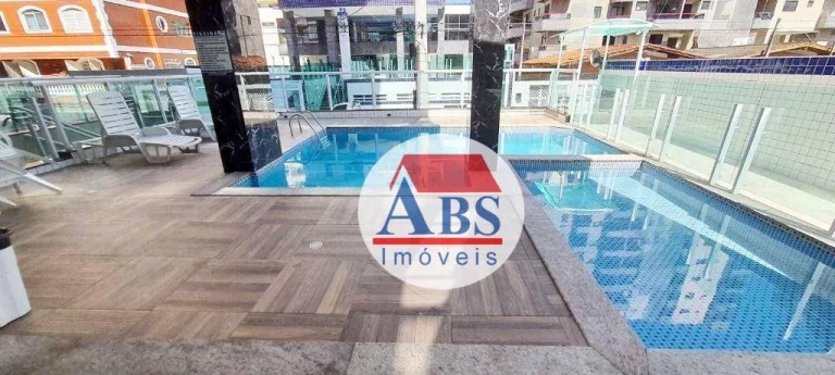 Imagem Apartamento com 2 dormitórios à venda, 76 m² por R$ 345.000,00 - Tupi - Praia Grande/SP