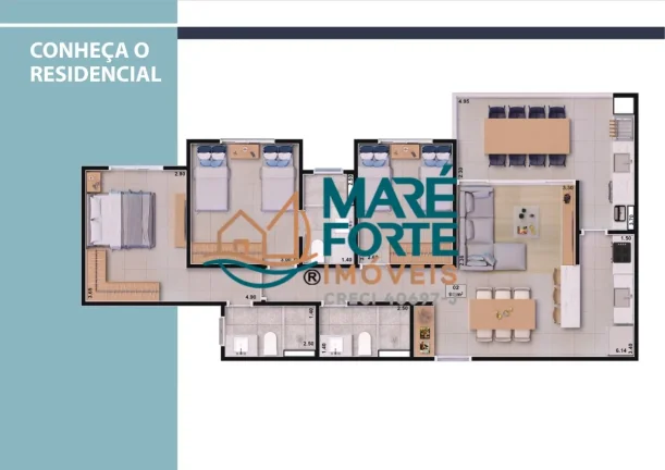 Imagem EMPREENDIMENTO A POUCOS METROS DA PRAIA COM APARTAMENTOS A PARTIR DE 94M²!