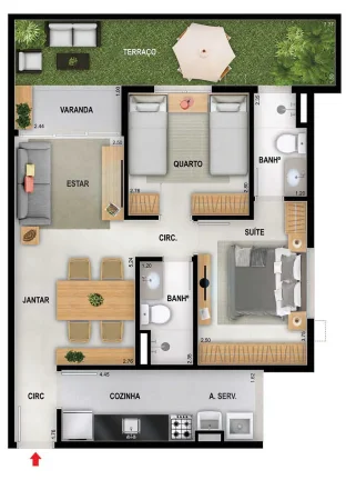 Imagem APARTAMENTO RESIDENCIAL em Rio de Janeiro - RJ, Freguesia (Jacarepaguá)
